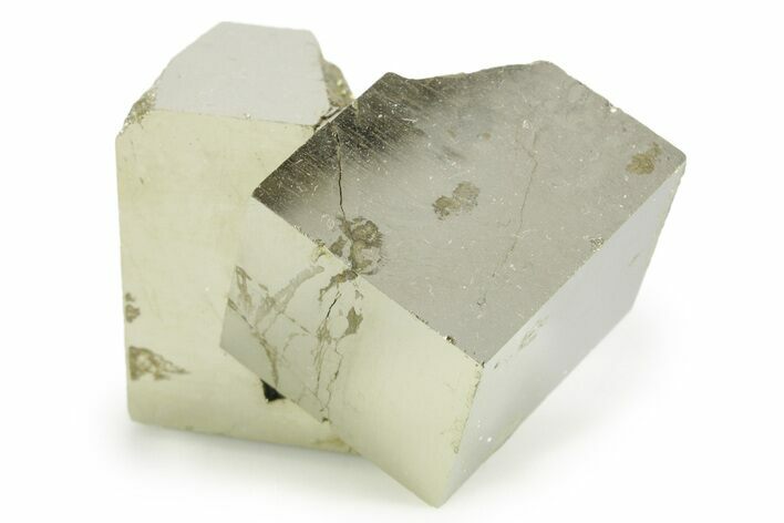 Shiny, Natural Pyrite Cube Cluster - Navajun, Spain #361911